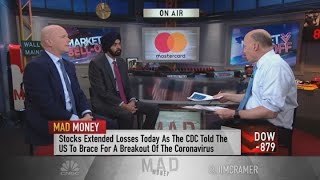 Mastercard CEO talks stepping down in 2021 companys initatives [upl. by Shuler509]