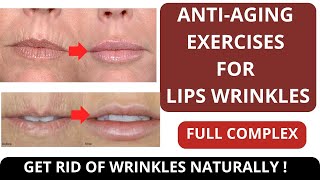 SMOKER LINES  ANTIAGING FACE EXERICSES FOR LIPS LINES MOUTH WRINKLES  FULL COLLECTION [upl. by Bainbrudge]