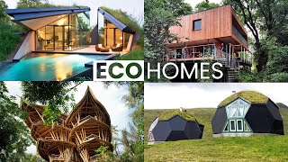 10 EcoFriendly and Sustainable Houses  Green Building Design [upl. by Elexa]