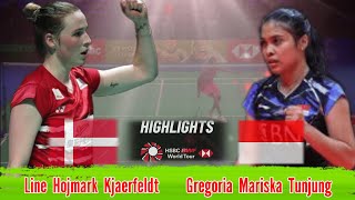 Badminton 🔴 Gregoria Mariska Tunjung INA vs DEN Line Hojmark Kjaersfeldt Womens Singles [upl. by Giorgio71]