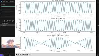 Cursor AI interference of sound simulation with python  matplotlib [upl. by Bailey204]