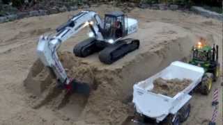 RC Excavator loading dumper [upl. by Annawit]