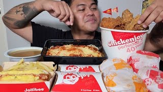 JOLLIBEE OVERLOAD  MUKBANG PHILIPPINES  TOL BULOY MUKBANG [upl. by Hardin]