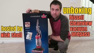 Unboxing Bissell CleanView Vacuum OnePass with Demonstration [upl. by Netsyrk]