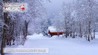 1 Hour of Relaxing Christmas Music  Snow Falling in Forest [upl. by Jit]