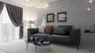 Beautiful 2 Bedroom Apartment Interior Design Two Bedroom Flat Interior Designs InteriorDesignz SR [upl. by Loomis]