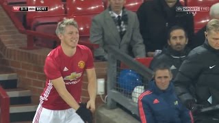 Bastian Schweinsteiger COMEBACK vs West Ham United HD 720p 30112016 by 1900FCBFreak [upl. by Fonda459]