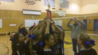 Volleyball Championship Trophy presented to Hyde Middle School 6th Grade Girls amp Coaches [upl. by Shae]