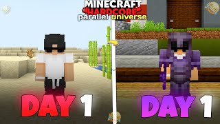 Minecraft 100 Days In PARALLEL UNIVERE 😂  Not Veol [upl. by Iilek]