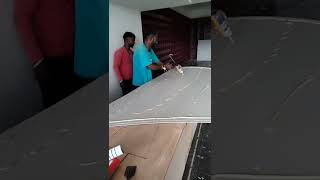 Polygranite sheet installation  Davanagere contact 7676153758 [upl. by Dare]