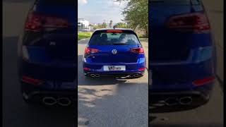 VW Golf 75 R stage 2 Downpipe exhaust sound  startup revs and flybys [upl. by Aiyotal145]