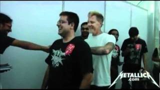 Funny Moment between James Hetfield amp his Indian Fan [upl. by Kwapong]