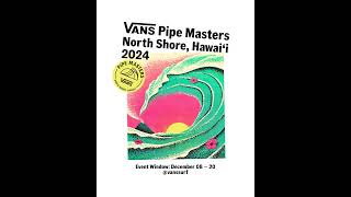 The Vans Pipe Masters is back The event window opens this weekend For coverage head to vanssurf [upl. by Nichola]