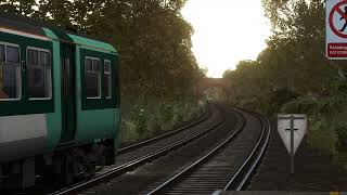 Southern Class 456  Class 455 Departs Bedhampton [upl. by Bigot]