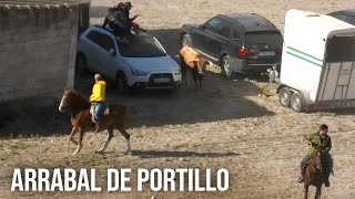 Arrabal de Portillo 2024 Se Escapan Los Toros y Entran en el Pueblo [upl. by Aelrac]