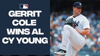 Yankees Gerrit Cole unanimously wins the 2023 American League Cy Young Award 2023 Highlights [upl. by Cyril]