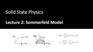 2024 固態物理 Solid State Physics  Lecture 2  Sommerfeld Model [upl. by Niddala]