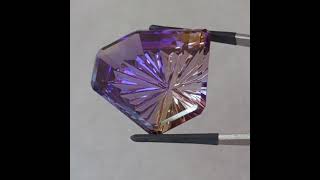 Brazilian Ametrine Dreamscape™ Cut 5376 carats naturalgems johndyergems ametrine [upl. by Hannaoj]