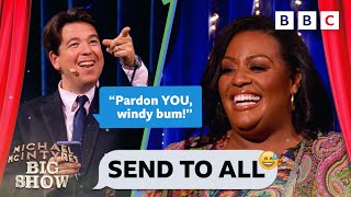 Alison Hammond cant stop laughing at rude Send to All 😂 Michael McIntyre’s Big Show [upl. by Sherm]