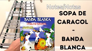 Sopa de caracol  Banda Blanca  Con Notas  With Notes [upl. by Stevy]