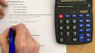 Calculating Relative Atomic Mass [upl. by Hallam674]