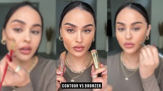 Contour vs Bronzer 🤔 l Christen Dominique [upl. by Ruy580]