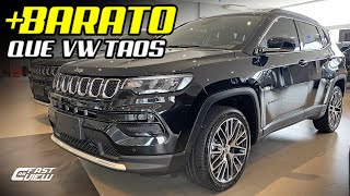 NOVO JEEP COMPASS LIMITED 13 TURBO 2022 VERSÃO COM INTERIOR MARROM E TETO SOLAR  Fast Car View [upl. by Jablon537]