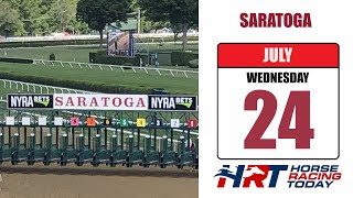 Saratoga Racetrack Picks Live Stream – July 24 2024 – Horse Racing Today [upl. by Aramad]