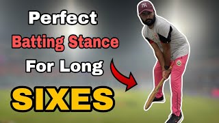 Batting Stance For Tennis Ball  How To Hit Sixes All Side Of Ground  Tennis Ball Six Hitting Tips [upl. by Gilly909]