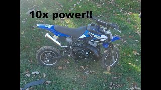 Engine swapping my 300 amazon dirt bike [upl. by Kcitrap]