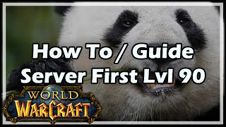 World of Warcraft How To  Guide  Server First Level 90 Solo  What It Takes To Be The Best [upl. by Deckert]