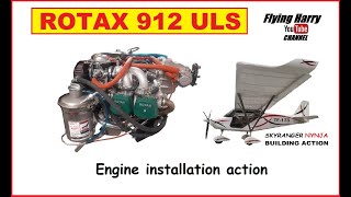 ROTAX 912 installation action [upl. by Ennirroc]