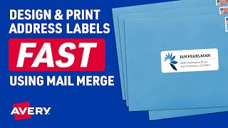 HowTo Create Address Labels Fast with Mail Merge [upl. by Ayotel]