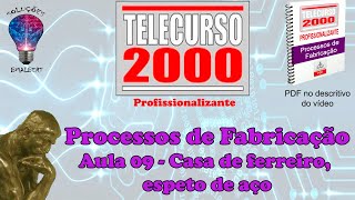 Telecurso 2000  Processos de Fabricação  09 Casa de ferreiro espeto de aço [upl. by Zetes909]