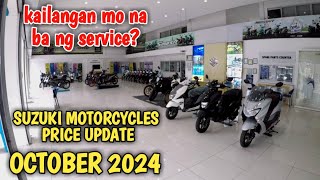 Suzuki Motorcycle Price UPDATE OCTOBER 2024 [upl. by Bowes]