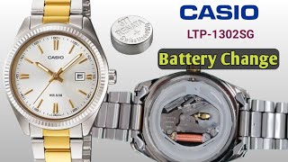 How to change the battery casio LTP1302SG [upl. by Helbon]