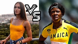 Shericka Jackson Battles Dalia Kaddari in 200m Tonight at World Championships July 18 2022 [upl. by Fritze]