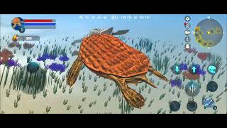 today playing archelon simlator and i kill leedsiethyes and plesiosaures [upl. by Irahk888]