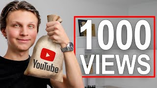 How Much YouTube Pays You For 1000 Views In 2024 [upl. by Yolane]