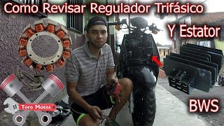 Como Revisar Regulador Rectificador Trifasico  moto [upl. by Winny653]