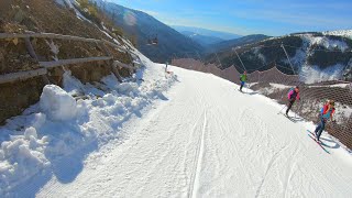 Jasna Chopok Ski 34abc 31a The long run on the south side 53km 920m descent Gimbal 4K sunshine [upl. by Gosnell]