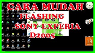 CARA FLASH SONY EXPERIA E1 D2005 SINGLE SIM  100 TESTED [upl. by Holcman]