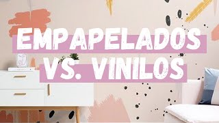 🤯 7 Diferencias entre EMPAPELADO Y VINILO para revestir paredes Pros y contras  Libria Interiores [upl. by Tiffanle527]