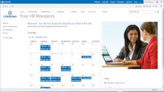 Como criar um calendário no SharePoint 2013 [upl. by Khajeh]