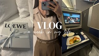 Vlog of a corporate girl👩‍💻｜moving to America｜haul from Loewe🛍️｜adjusting to the new environment🇺🇸 [upl. by Oakleil616]