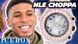 NLE Choppa Drops 100K on AP amp HUGE Solitaire Earrings [upl. by Araek]