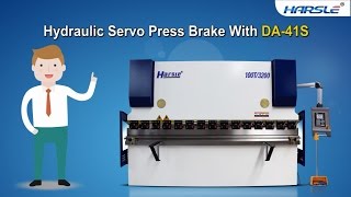 DA41S hydraulic servo press brake DELEM CNC bending machine angle programmingзагибочный станок [upl. by Eltsryk]