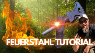 01 Feuerstahl richtig benutzen lernen Turorial  How to use firesteel  LEVEL  EASY BASICS [upl. by Ontina226]