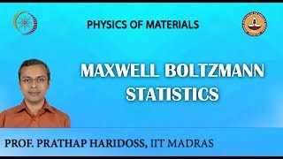 Maxwell Boltzmann Statistics [upl. by Walls]