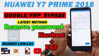 HUAWEI Y7 PRIME frp bypass Rest passwordgoogel account huawei LDNL21 without pc 1000 working👍 [upl. by Rosalba]